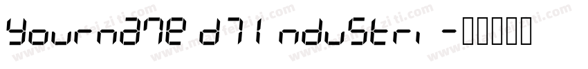 Yourname D7 Industri字体转换
